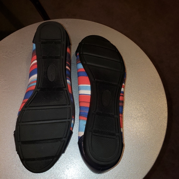 Anne Klein Sport Flat Shoe Navy Blue with Nautical Color's Size: 6 Medium - Picture 2 of 4